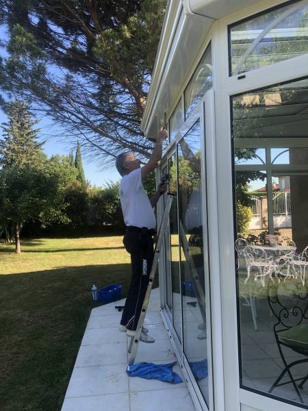 Entreprise de lavage de vitres de jardin d'hiver à Lyon