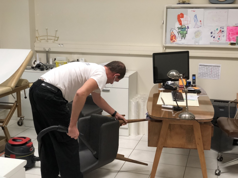 Aspirateur dans un cabinet médical à Caluire