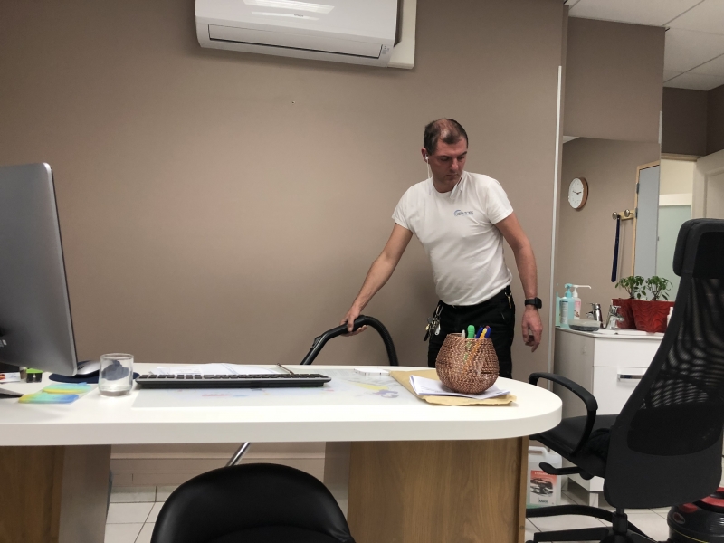 Aspirateur dans un cabinet médical à Caluire