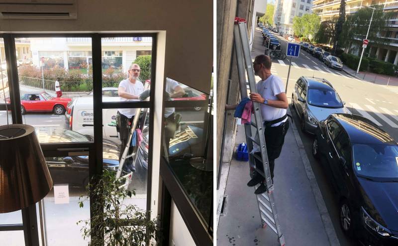 Laveur de vitres professionnel pour grande hauteur lyon