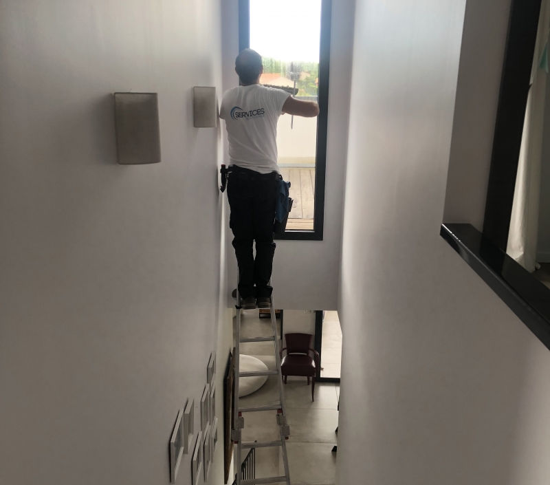 Prestataire de lavage de vitres grande hauteur à Lyon 69